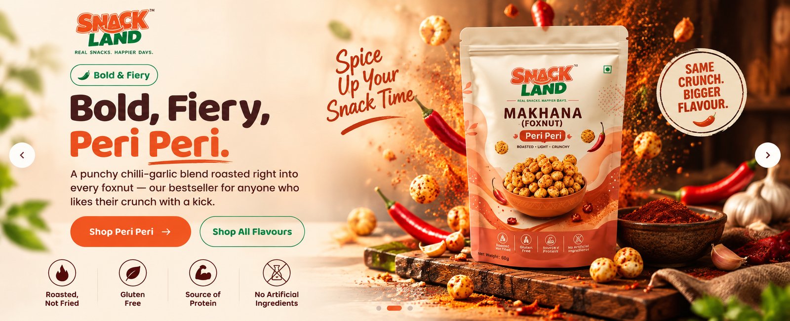 Snack Land Peri Peri Makhana — shop now
